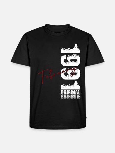 35th Birthday February 1991 Original Vintage - Men's Premium Organic T-Shirt - black