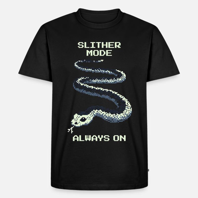 Slither Mode immer an | Schlange Mindset - Männer Premium Bio T-Shirt - Schwarz