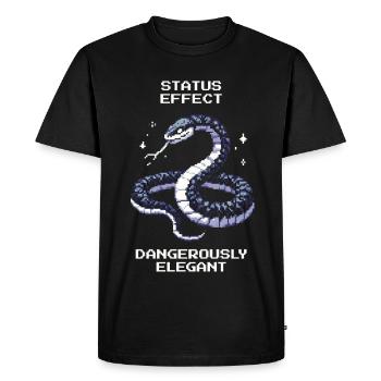 Dangerously elegant | Snake Attitude - Men's Premium Organic T-Shirt - black - Front - Nico (187cm)
