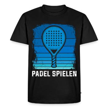 PADEL PLAY Padel Racket Sport Drôle - T-shirt Premium bio Homme - noir - Devant - Nico (187cm)
