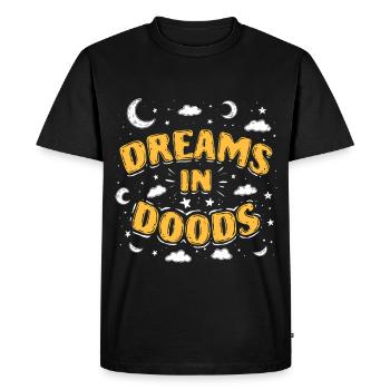 Doodle Doodle dessinant des rêves dans Doods - T-shirt Premium bio Homme - noir - Devant - Nico (187cm)