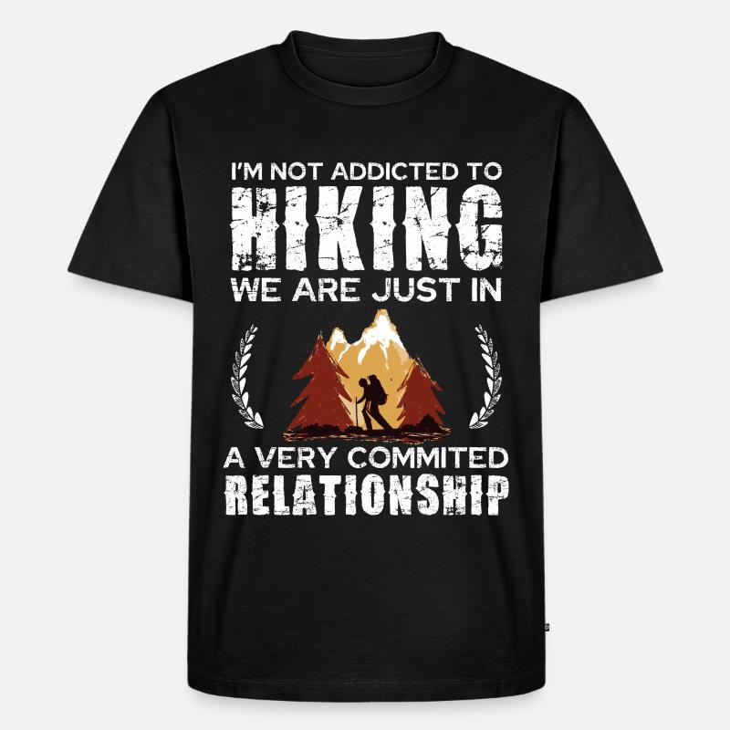 Hiking Commitment Tee Design - Men's Premium Organic T-Shirt - black