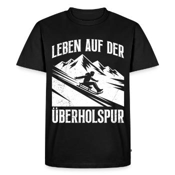 Bob driver LIFE IN THE FAST LANE FUNNY - Men's Premium Organic T-Shirt - black - Front - Nico (187cm)