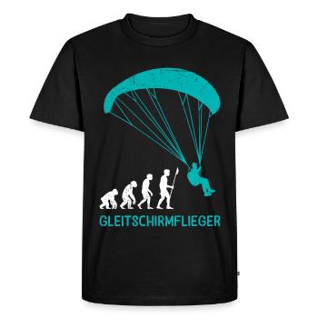 Paraglider GLEITSCHIRMFLIEGER LUSTIG - T-shirt Premium bio Homme - noir - Devant - Nico (187cm)
