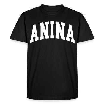 Anina - T-shirt Premium bio Homme - noir - Devant - Nico (187cm)