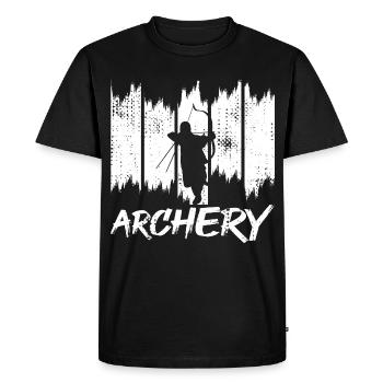 Archers - Men's Premium Organic T-Shirt - black - Front - Nico (187cm)