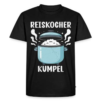 COPAIN DU CUISEUR À RIZ Restaurateur Plaisir culinaire - T-shirt Premium bio Homme - noir - Devant - Nico (187cm)