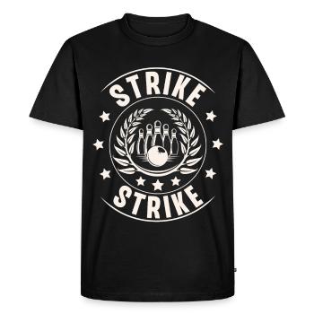 Bowling - T-shirt Premium bio Homme - noir - Devant - Nico (187cm)