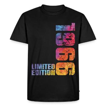 60ème Anniversaire Homme Femme 60 ans 1966 Cadeau - T-shirt Premium bio Homme - noir - Devant - Nico (187cm)