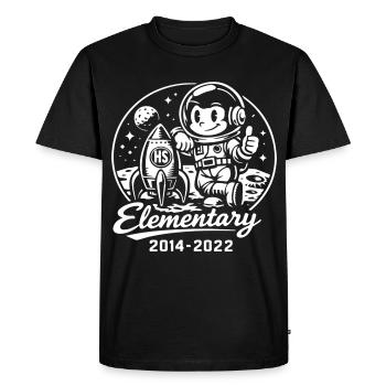 Elemental Astronaut Moon - Men's Premium Organic T-Shirt - black - Front - Nico (187cm)
