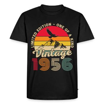 1956 Vintage Rétro Cadeau D'anniversaire - T-shirt Premium bio Homme - noir - Devant - Nico (187cm)
