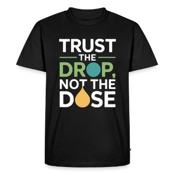 Certified Clinical Dilution Specialist Apparel  - Men's Premium Organic T-Shirt - black - Front - Nico (187cm)