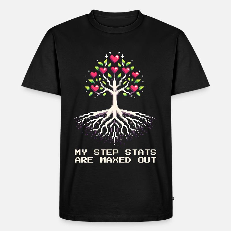Stief-Stats auf Maximum | Patchworkfamilie - Männer Premium Bio T-Shirt - Schwarz
