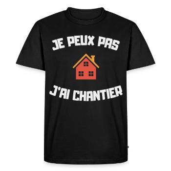 I can't I have a home DIY humor site - Men's Premium Organic T-Shirt - black - Front - Nico (187cm)