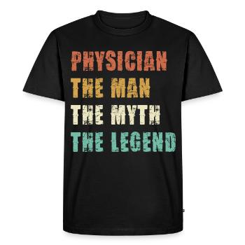 T-shirt Légende du Docteur Myth - T-shirt Premium bio Homme - noir - Devant - Nico (187cm)