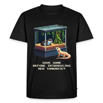 Enregistrer avant une nouvelle entrée | Terrarium Vergesellung - T-shirt Premium bio Homme - noir - Devant - Nico (187cm)