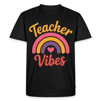 ambiance enseignante - T-shirt Premium bio Homme - noir - Devant - Nico (187cm)