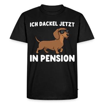 Retraité, je suis maintenant à la retraite - T-shirt Premium bio Homme - noir - Devant - Nico (187cm)