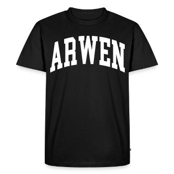 Arwen - Men's Premium Organic T-Shirt - black - Front - Nico (187cm)