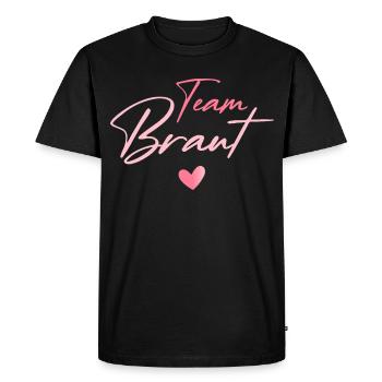 Bachelor Party Women's T-Shirt Bachelor Team Bride - Men's Premium Organic T-Shirt - black - Front - Nico (187cm)