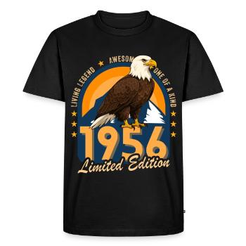 1956 Year of birth 1956 70th birthday - Men's Premium Organic T-Shirt - black - Front - Nico (187cm)