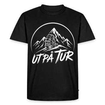 Montagnes et excursions - T-shirt Premium bio Homme - noir - Devant - Nico (187cm)