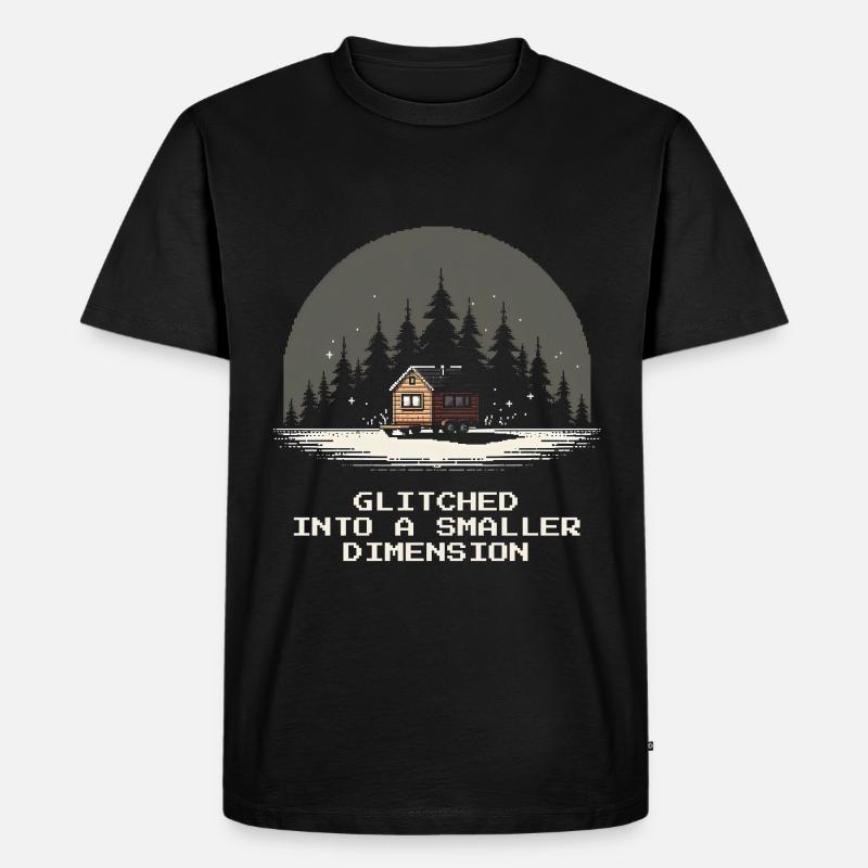 Dimension plus petite buggée | Micro-maison - T-shirt Premium bio Homme - noir