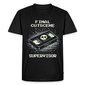 Final Cutscene | Undertaker with humor - Men's Premium Organic T-Shirt - black - Front - Nico (187cm)