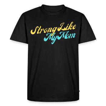 Fort comme ma mère - T-shirt Premium bio Homme - noir - Devant - Nico (187cm)