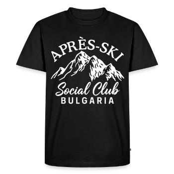 Après Ski Social Club Andorra Skiing - T-shirt Premium bio Homme - noir - Devant - Nico (187cm)