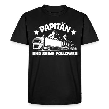 Papitän et ses partisans - Camion - Embouteillage - T-shirt Premium bio Homme - noir - Devant - Nico (187cm)