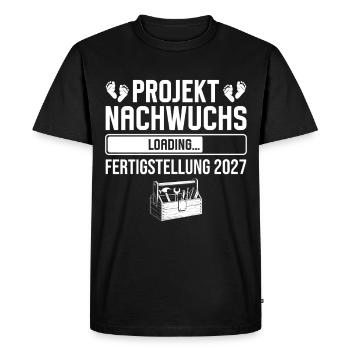 Project Young Talent 2027 Craftsman Dad - Men's Premium Organic T-Shirt - black - Front - Nico (187cm)