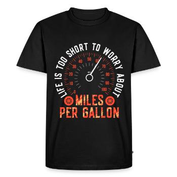 Classic Car Collector - Men's Premium Organic T-Shirt - black - Front - Nico (187cm)