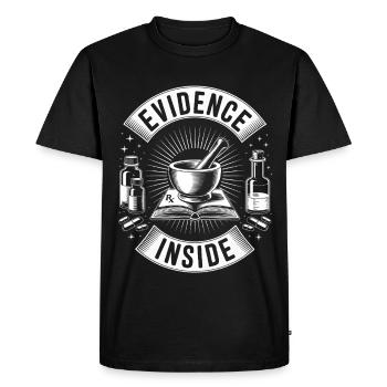 Preuves à l’intérieur | Pharmacie fondée sur des preuves - T-shirt Premium bio Homme - noir - Devant - Nico (187cm)