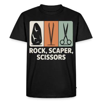 Pierre, Scaper, Ciseaux | Humour aquascaping - T-shirt Premium bio Homme - noir - Devant - Nico (187cm)