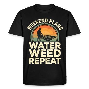 Weekend Plans Garden Humor - Men's Premium Organic T-Shirt - black - Front - Nico (187cm)