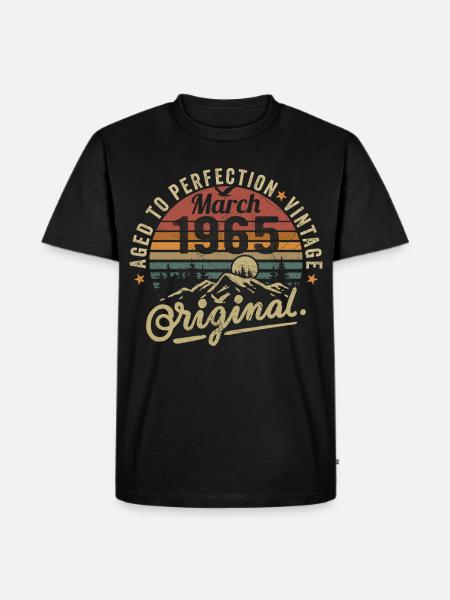 March 1965 - Men's Premium Organic T-Shirt - black