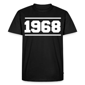 1968 Cadeau rétro 1968 - T-shirt Premium bio Homme - noir - Devant - Nico (187cm)