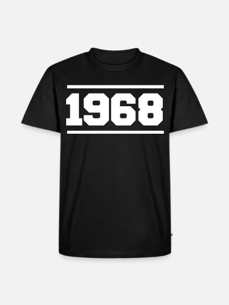 1968 Cadeau rétro 1968 - T-shirt Premium bio Homme - noir