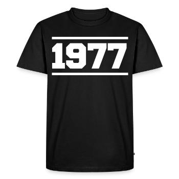 1977 Cadeau rétro 1977 original 1977 - T-shirt Premium bio Homme - noir - Devant - Nico (187cm)
