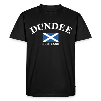 Dundee, Écosse - T-shirt Premium bio Homme - noir - Devant - Nico (187cm)