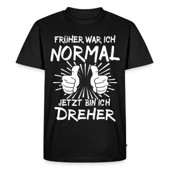 Turner - Men's Premium Organic T-Shirt - black - Front - Nico (187cm)