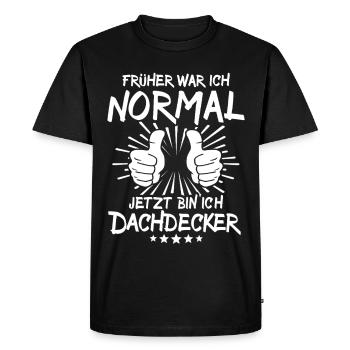 Roofer - Men's Premium Organic T-Shirt - black - Front - Nico (187cm)