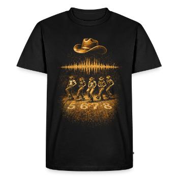 Danseur en ligne 5678 - T-shirt Premium bio Homme - noir - Devant - Nico (187cm)