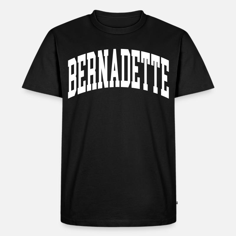 Bernadette - Männer Premium Bio T-Shirt - Schwarz