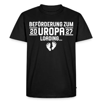 Promotion au rang d’arrière-grand-père 2027 - T-shirt Premium bio Homme - noir - Devant - Nico (187cm)