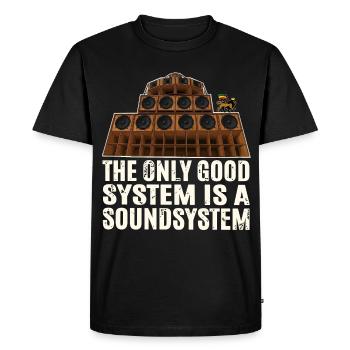 Sound System Reggae - T-shirt Premium bio Homme - noir - Devant - Nico (187cm)