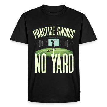 Simulateur de golf, swings d’entraînement sans yard - T-shirt Premium bio Homme - noir - Devant - Nico (187cm)