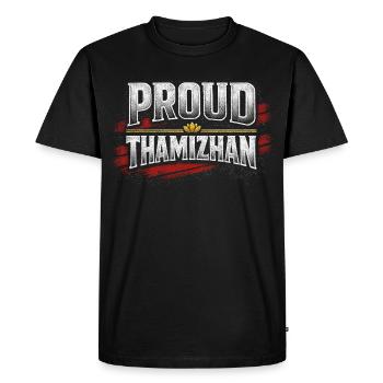 Tamoul, Tamoul, Sri Lanka, Fier Thamizhan - T-shirt Premium bio Homme - noir - Devant - Nico (187cm)