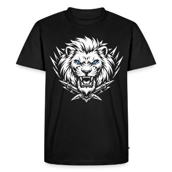 Lion Head Lion - T-shirt Premium bio Homme - noir - Devant - Nico (187cm)